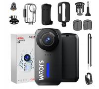 Cámara de acción SJCAM C110+ negra, 4K, 30 FPS, 20 MP, resistente al agua, Wi-Fi, giroscopio