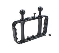 Cámara de Acción Subacuática, Soporte de Buceo de Mano Dual, Soporte para Linterna, Estabilizador de Palo Selfie para 13