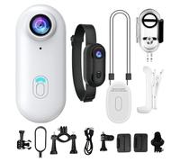 Cámara de acción táctil, POV Chest Camera Wearable, 360 grados giratoria, 4K Compact Cam, Recording Tool for Underwater Sports, Vlogging, Travel, Hiking, Trail, Skiing Adventures