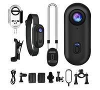 Cámara de acción táctil, POV Chest Camera Wearable, 360 grados giratoria, 4K Compact Cam, Recording Tool for Underwater Sports, Vlogging, Travel, Hiking, Trail, Skiing Adventures