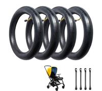 Cámara de Aire Cochecito Bebé, 4 Pcs Cámaras de Aire Reforzada, Neumáticos Interiores pare Cochecito con 4 x Palo de Neumático, para Scooter Eléctrico, Cochecito Bebé y Bicicleta, 12 1/2 x 2 1/4