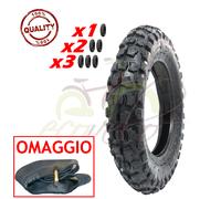 Cámara De Aire + Neumático Cross 100/90-10 Piaggio Ape 50 Tasselado Cubierta