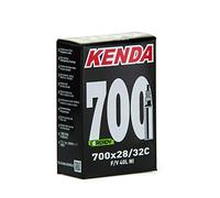 Cámara de Aire para Bicicleta - Cámara Presta de 40 mm - 700 x 28 - Antipinchazos - Espeso de 1 mm - Especial para Bicicleta Montaña - Autosellante Incorporado - Color Negro - Kenda