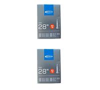 Cámara de aire para bicicleta, modelo 01152800, de Schwalbe. Para ruedas de 71 cm con válvula DV/AV/SV, 1 o 2 unidades, color Negro , tamaño 28"
