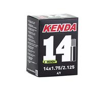 Cámara de Aire para Bicicletas - Válvula Schrader de 28 mm - 14 x 1.75/2.125 - Espeso de 1 mm - Cámara de Bicicleta Antipinchazos con Autosellante Incorporado - Negro - Kenda