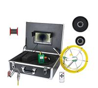 Cámara de Alcantarillado, 9 pulgadas 1 7 mm mm Cámara de alcantarillado endoscopio de tubería industrial impermeable con DVR Video Drain de alcantarillado en endoscopio industrial Máquina TV 50m(F9119
