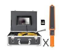 Cámara de Alcantarillado, Cámara de alcantarillado con Monitor de 7 Pulgadas DVR Cámara de Video de inspección de tuberías de alcantarillado con Auto -nivelación 51 2Hz Localizador de tuberías 2 2 mm