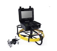 Cámara de alcantarillado, Cámara de inspección de tuberías de rotación de 360 ° con pantalla IPS de 9 pulgadas HD 1080P IP69 12 LED cámara de drenaje de plomería impermeable serpiente con DVR(30m,Wi