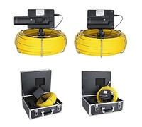 Cámara de alcantarillado, Cámara de video de la inspección de alcantarillado de la tubería industrial de 43 pulgadas de 22 mm. IP68 Impermeable 1000 TVL Cámara con 8pcs DIRIGIÓ,Para fontaneros(10m)