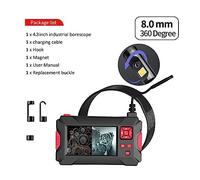 Cámara de alcantarillado, Endoscopio rotatorio Industrial 360 Mini cámara for coches Cámara de inspección de tuberías de alcantarillado Cámaras digitales endoscópicas de video de pantalla de 4.3in(2m)