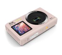 Cámara de alta resolución de 80 MP, doble pantalla, zoom 5K, 18X, WiFi, diseño compacto para actividades al aire libre, sensores de cámara digital, zoom