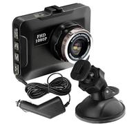 Cámara de automóvil Fhd Front - 1080p Dash Cam, montura de taza de succión incluida | Víjana de tablero con visión oscura para grabar durante el viaje en automóvil con tarjeta de memoria para la vigil