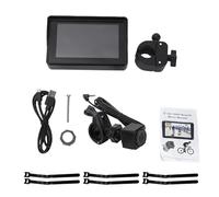 Cámara de Bicicleta de Alta Definición con Monitor de 5", Visión Nocturna para Ciclistas, Material ABS, Color Negro (Cámara de visión Trasera Cuadrada Grande)