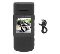Cámara de Bolsillo con WiFi 2K Ultra HD, Mini Cámara de Vídeo con Clip con Pantalla a Todo Color de 1,54 Pulgadas, Lente Giratoria de 180 Grados, Cámara de Bolsillo Espía Oculta