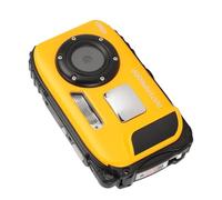 Cámara de Buceo 1080P 48MP AntiShake 5m Cámara Subacuática Estanca con Pantalla a Color de 2,4 Pulgadas Tarjeta de Memoria 32G Enfoque Automático 650mAh Cámara Estanca de (Yellow)