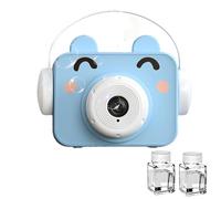 Cámara de burbujas,Juguetes de burbujas | Lindo fabricante de burbujas con tema de animales - Máquina automática de burbujas con sonido LED, solución de recarga fácil de 60ml, cámara de animales, jugu
