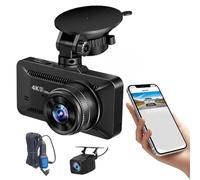 Cámara de coche - Pantalla de 3,9 pulgadas - DV R para coche inalámbrico 4K | Rotación de 360 ° El Monitoreo De Vehículos, El Aparcamiento, La Conducción, Los Viajes Por Carretera, Captura Vistas