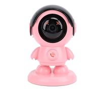 Cámara de Comunicación Bidireccional, 1080P HD Cámara de Seguridad Inteligente con Forma de Robot de Conversación Bidireccional con Detección de Movimiento para Monitoreo en (Pink)