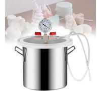 Cámara de desgasificación al vacío con tapa transparente y manguera de alta presión para desgasificación de epoxi y silicona