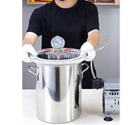 Cámara de desgasificación al vacío de acero inoxidable para fundición de resina, desgasificación de silicona y epoxi, máquina antiespumante líquida para laboratorio, capacidad de 100 litros