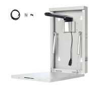 Cámara de documentos, escáner USB de pared de 16 MP con 10 luces LED de relleno, escaneo y grabación de presentaciones, plegado de 90°, ideal para enseñanza y reuniones