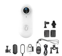 Cámara de equitación Ionicswift: Nueva cámara Deportiva portátil 4K con Clip y Soporte magnéticos, Ideal for Ciclismo, Viajes, Buceo y Aventuras al Aire Libre.(White,1080p)