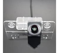 Cámara de estacionamiento Cámara Reversa De Respaldo Coche para Skoda para 1Z MK2 2004~2014 170 ° Vehículo Ojo(Black c)