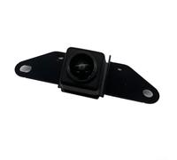 Cámara de estacionamiento de visión frontal compatible con Nissan para Rogue 2016-2019 y para Qashqai J11 2013-2017| OEM 284F1-4EA0A | Soporte de rejilla negra ABS de 12 V