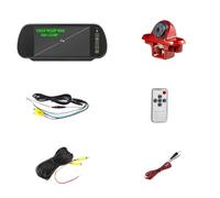 Cámara De Estacionamiento para Opel para Vauxhall para Vivaro Tercera Luz Freno Cámara Marcha Atrás AHD 1080P con Kit Monitor Espejo 7 Pulgadas(Snap-on Mount)