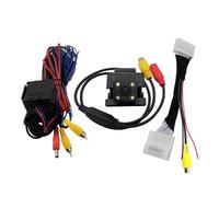 Cámara de estacionamiento trasera para Mazda para Demio 2 se adapta a Mazda2 Hatchaback 2014-2019 Cámara de visión trasera de coche de trayectoria dinámica (12 LED, línea de estacionamiento fija