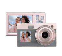 Cámara de estudiante retro de 5000 W, sensor de 16 aumentos, pantallas dobles, batería extendida, cámara para estudiantes con doble pantalla