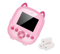Cámara de fotografía de video para niños, cámara digital para selfies, impresión térmica, foto digital, fácil de usar, broche