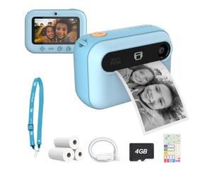 Cámara de Fotos Infantil Instantánea con Lente Selfie myFirst Insta 20, Cámara Instantánea para Niños con Tarjeta de 32 GB y Papel de Impresión. Divertido Regalo para Niños de 3 a 12 Años