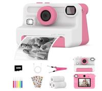 Cámara de Fotos Instantánea para Niños, Camara Fotos Infantil instantanea para 3-12 Años,3 Rollos de Papel, Pegatinas, Bolígrafos y 32 GB,Regalos Juguete para Niño niña de 4 5 6 7 8 9 10 11 12 Años
