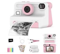 Cámara de Fotos Instantánea para Niños, Camara Fotos Infantil instantanea para 3-12 Años,3 Rollos de Papel, Pegatinas, Bolígrafos y 32 GB,Regalos Juguete para Niño niña de 4 5 6 7 8 9 10 11 12 Años