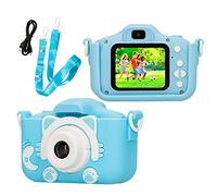 Camara de fotos para niños Extralink, 1080P 30fps, pantalla de 2,0" LCD, cámara de fotos infantil, cámara adicional para selfie, Ranura para la tarjeta de memoria 32GB (no incluida), kids camera, Azul