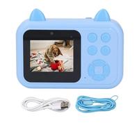 Cámara de Fotos térmica para niños con impresión 24MP, Pantalla 2.4" y grabación 1080P - Impresión instantánea, diseño Seguro y Funciones Creativas para entretener y educar (Azul)