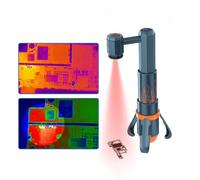 Cámara de imágenes PCB para mantenimiento de placa base, resolución de 256 x 192, longitud de onda de 7,5 a 13,5 um, contraste de muestra, búsqueda rápida, ideal para teléfono, computadora, reparación