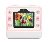 Cámara de Impresión Fotográfica de Doble Lente de 48MP Pantalla IPS de 1080P HD de 2,4 Pulgadas, Fotografía Cronometrada con Varios Filtros para Dibujar, Zoom Digital de 16X (Pink)
