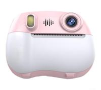 Cámara de impresión infantil con doble lente 1080P cámara digital para niños con pantalla de 2.4 pulgadas y tecnología de impresión fotográfica térmica (rosa)
