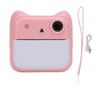 Cámara de impresión instantánea 48MP Alta definición de Alta definición de 2.4 Pulgadas Impresión térmica sin Tinta Fotos Blancas Negras Divertidas Fotos de número Cuenta de (Rosado)