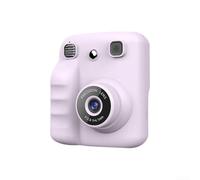 Cámara de impresión instantánea, impresora fotográfica portátil con impresiones de película coloridas, captura e imprime recuerdos al instante, perfecta para fiestas y viajes (morado)