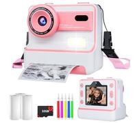 Cámara de impresión instantánea para niñas y niños de 3 a 12 años, juguetes para niños, cámaras digitales 1080P, regalos de cumpleaños de Navidad para niñas de 4, 5, 6, 7, 8, 9, 10 años, cámara para