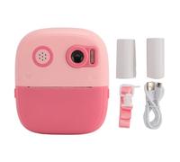 Cámara de impresión instantánea para niños 2.4 Pulgadas IPS HD Pantalla 1080p Lente Dual 8X Zoom Digital Autocococo Cámara instantánea Juguete para niñas de cumpleaños para niños (Rosa)
