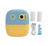 Cámara de impresión instantánea para niños 2.4 Pulgadas IPS HD Pantalla 1080p Lente Dual 8X Zoom Digital Autocococo Cámara instantánea Juguete para niñas de cumpleaños para niños (Azul)