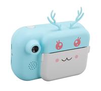 Cámara de Impresión Instantánea para Niños, Cámara Digital Instantánea de Vídeo Fotográfico de Doble Lente 1080P 24 MP con Pantalla IPS de 2,4 Pulgadas, Juegos y Música, Regalos