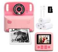 Cámara de impresión instantánea para niños, regalo de cumpleaños de Navidad para niñas y niños de 3 a 12 años, cámara instantánea de juguete fotográfico de impresión en blanco y negro para niños de 3,