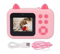 Cámara de impresión para niños PolyGen con Captura de Fotos de 24 MP, Video HD de 1080P, reconocimiento de IA y Marcos de Fotos, admite Memoria de 32 GB para fotógrafos jóvenes y (Rosa)