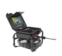 Cámara de inspección, Cámara de inspección de tuberías de alcantarillado DVR 9 "IPS 23mm 1080P IP68 512HZ contador de medidor de endoscopio con tarjeta de vídeo de 16GB 20/30/40M(30M-512HZ Receiver)