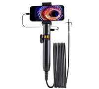 Cámara de inspección de endoscopio industrial, cámara de boroscopio articulada, lente de 6 mm, 6 LED, endoscopio flexible de serpiente, boroscopio flexible automotriz